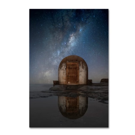 Jingshu Zhu 'Lonely Hut' Canvas Art,22x32